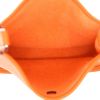 Bolso bandolera Hermès  Mini Evelyne en cuero taurillon clémence naranja - Detail D3 thumbnail