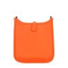 Bolso bandolera Hermès  Mini Evelyne en cuero taurillon clémence naranja - Detail D4 thumbnail