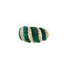 Vintage  ring in yellow gold, malachite and diamonds - 00pp thumbnail