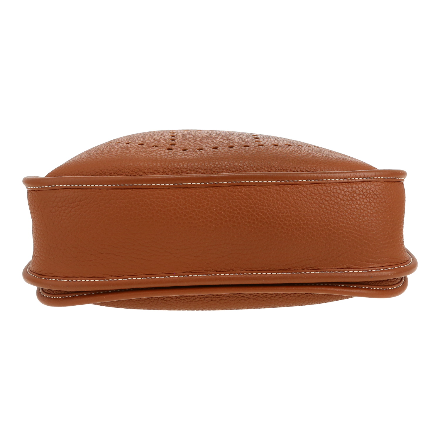 Hermès  Evelyne 29 cm shoulder bag  in gold togo leather - Detail D1