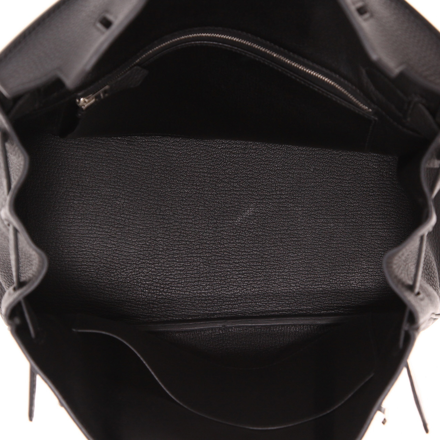 Bolso de mano Hermès  Birkin 30 cm en cuero togo negro - Detail D3