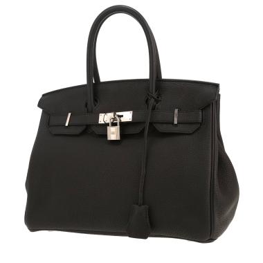 Borsa Hermès  Birkin 30 cm in pelle togo nera