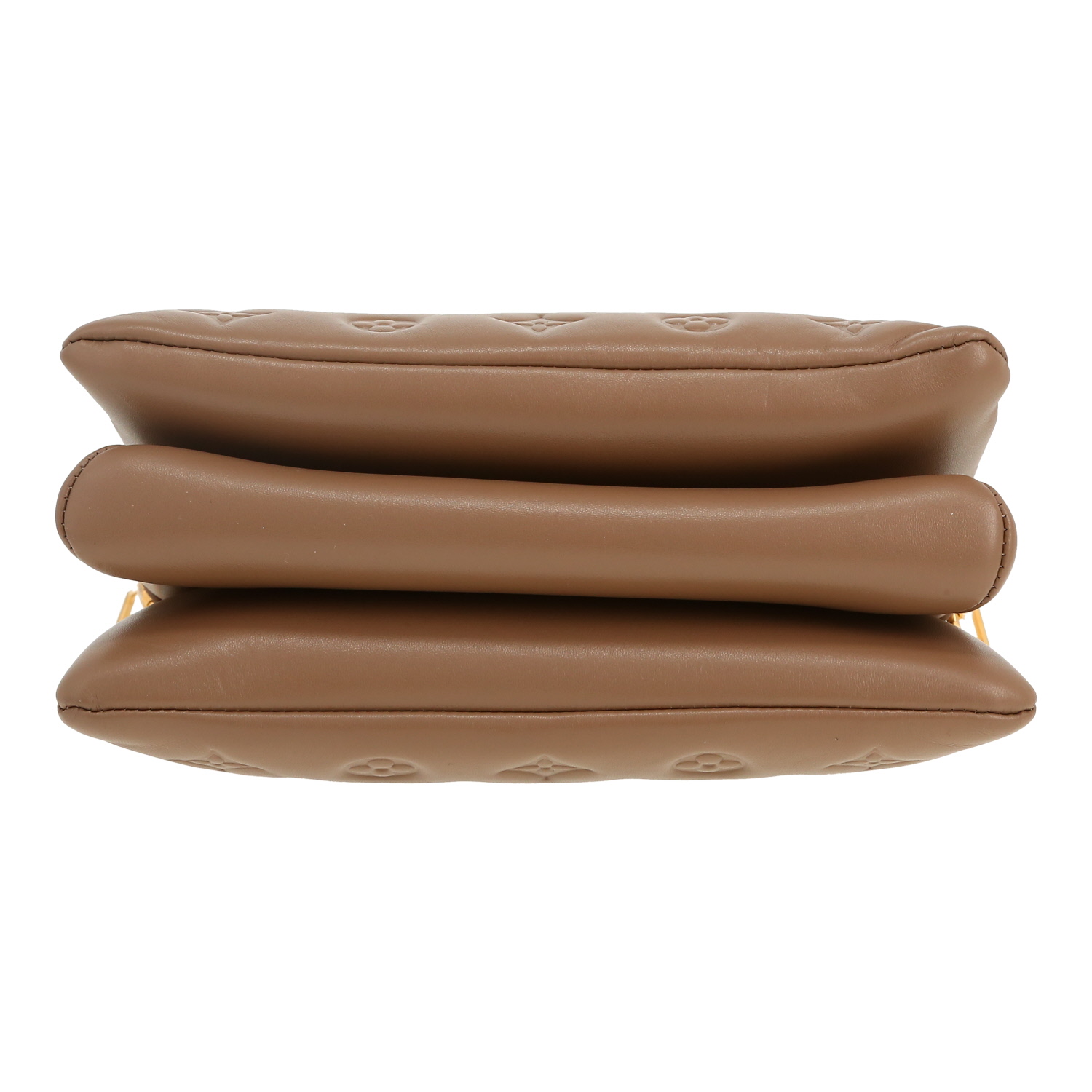 Borsa a tracolla Louis Vuitton  Coussin modello piccolo  in pelle monogram color talpa - Detail D1