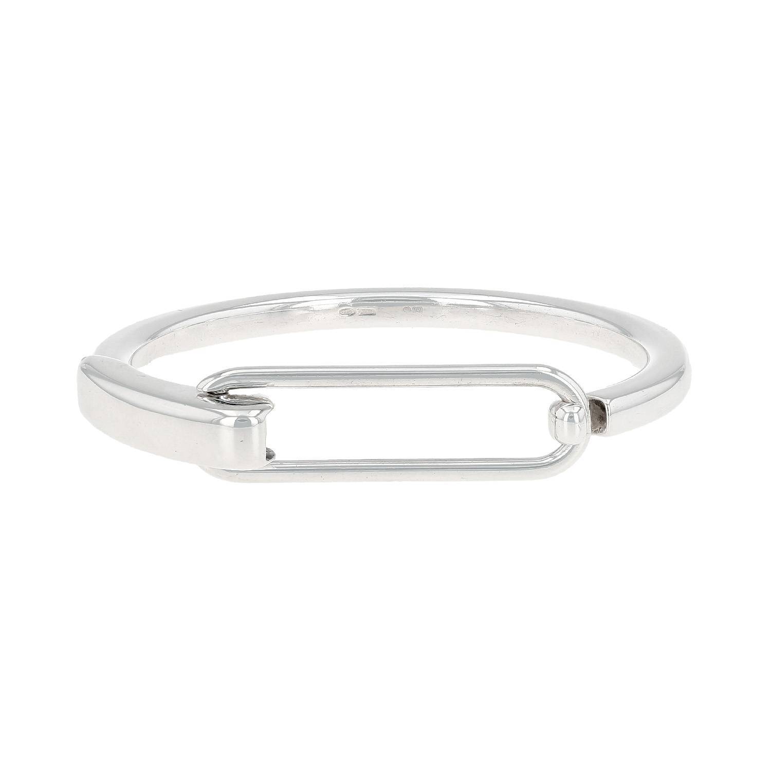 Hermès Clic bracelet in silver