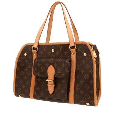 Bolsa de viaje Louis Vuitton «Baxter» de lona Monogram y piel natural