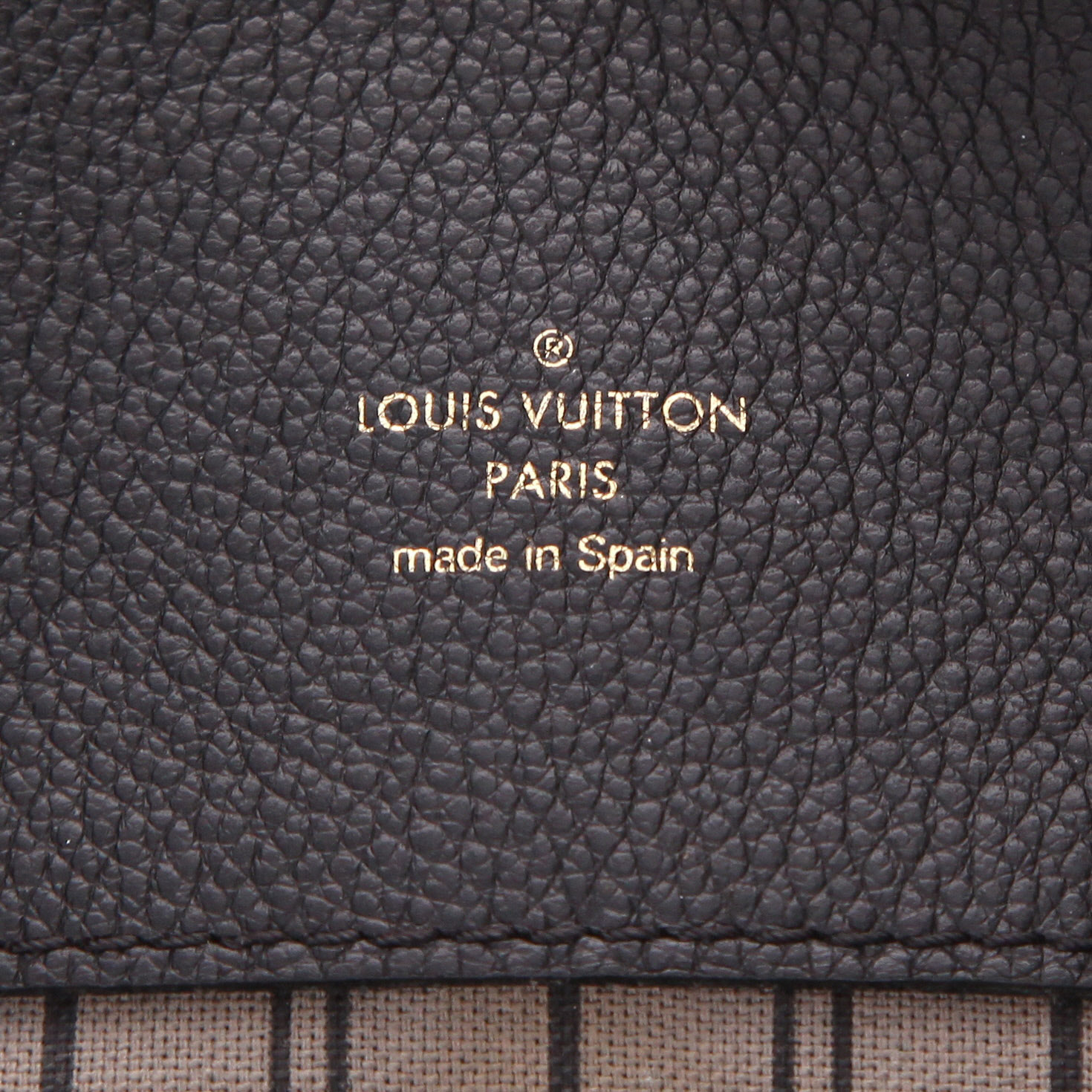 Shopping bag Louis Vuitton   in pelle monogram con stampa nera - Detail D2