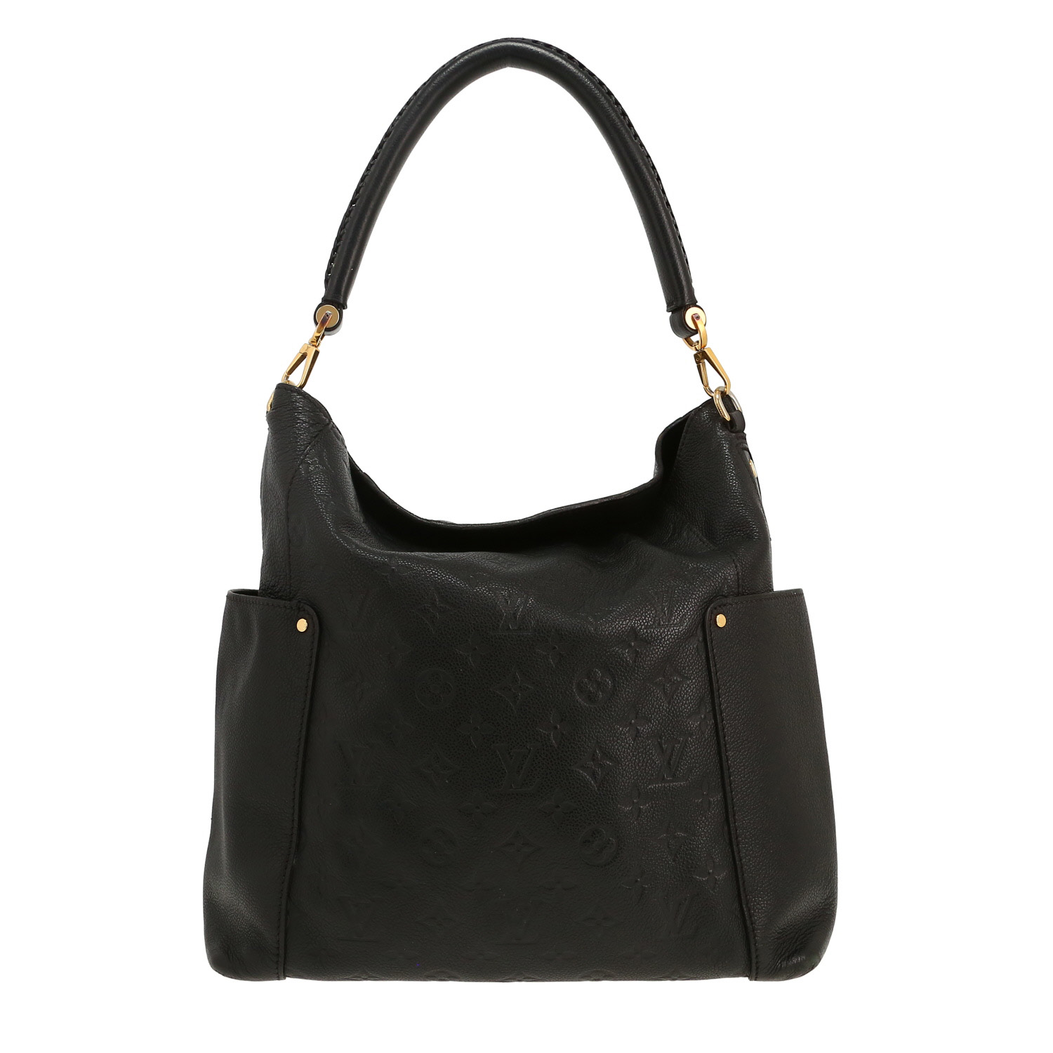 Shopping bag Louis Vuitton   in pelle monogram con stampa nera - Detail D4