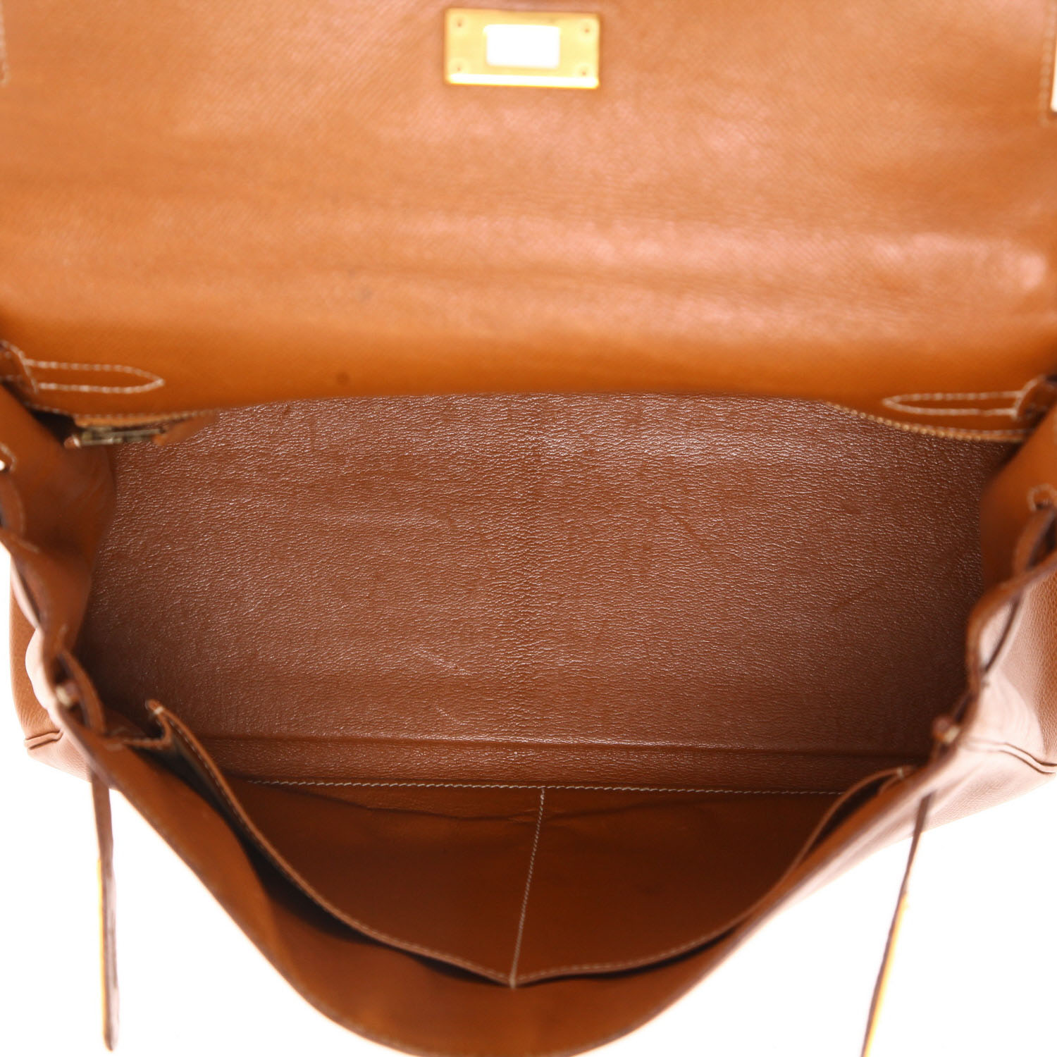 Borsa Hermès  Kelly 32 cm in pelle Courchevel gold - Detail D3