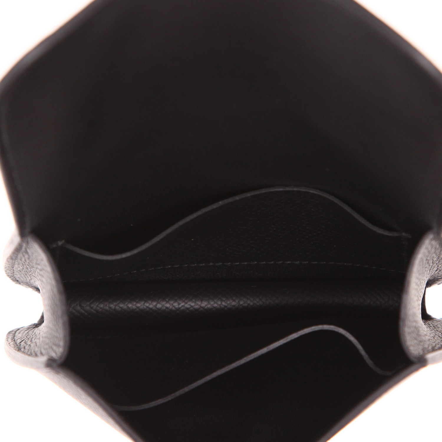 Pochette Hermès  Constance Slim in pelle Epsom nera - Detail D3