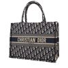 Sac cabas Dior  Book Tote en toile monogram Oblique bleue et beige - 00pp thumbnail