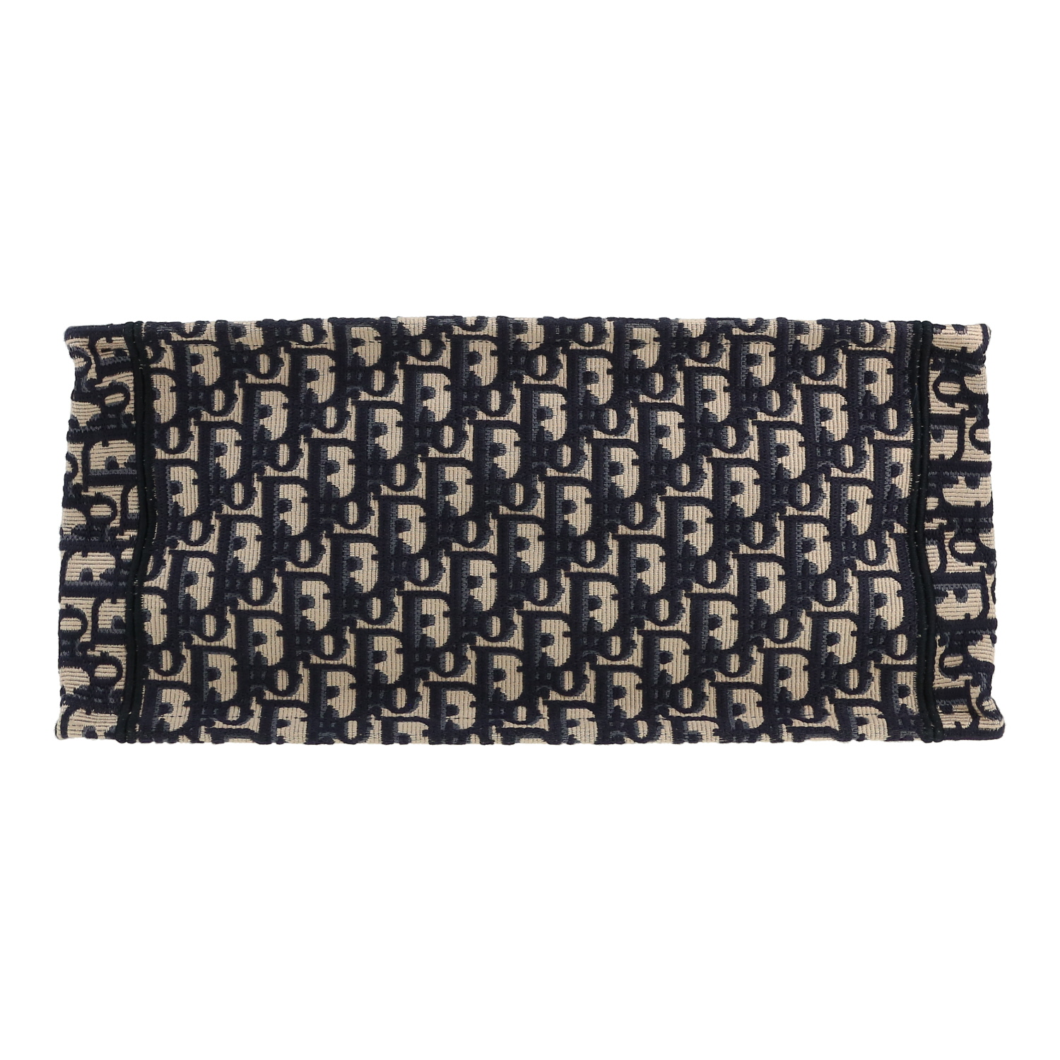 Sac cabas Dior  Book Tote en toile monogram Oblique bleue et beige - Detail D1