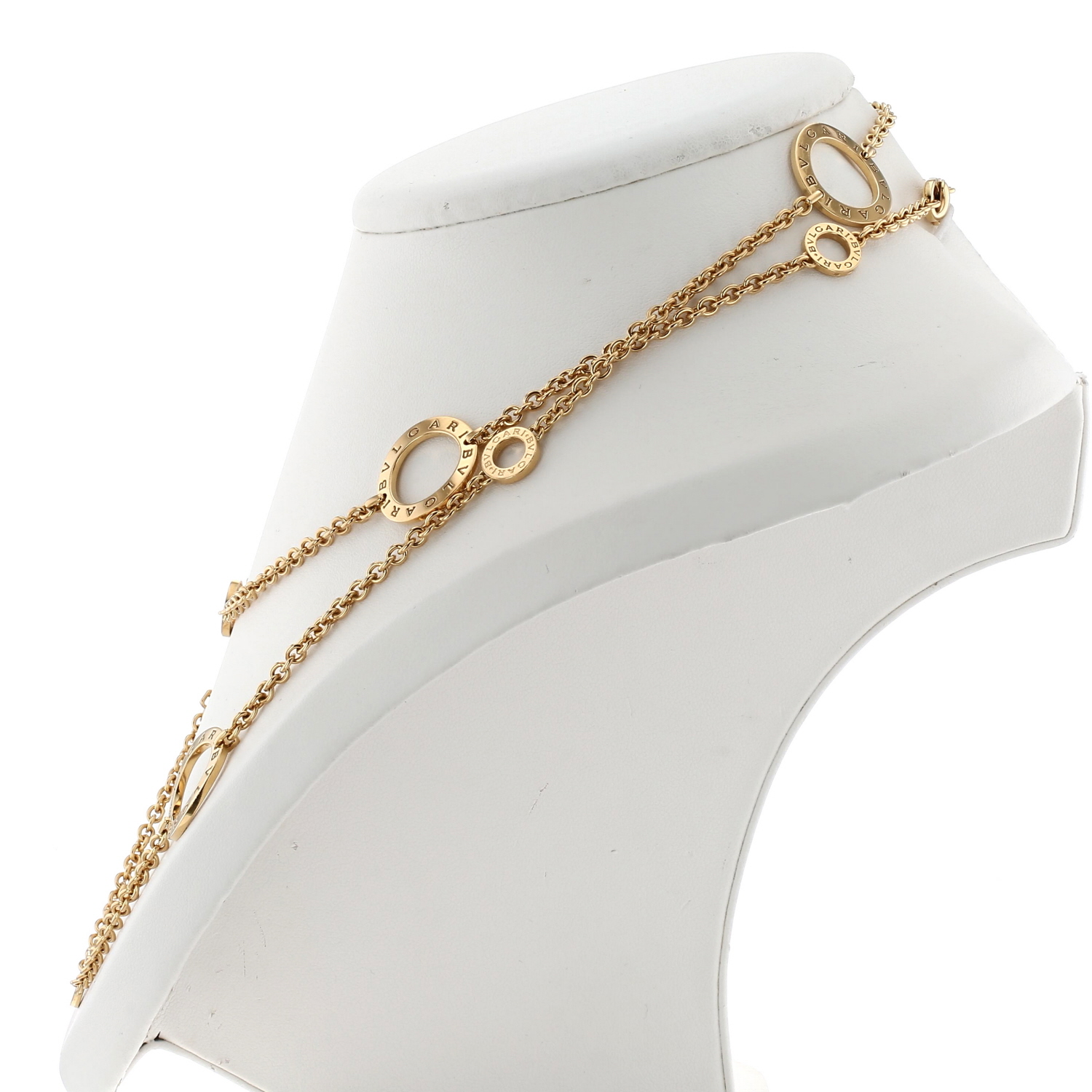 Bulgari Bulgari Bulgari long necklace in yellow gold - Detail D3