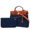 Borsa Hermès  Herbag in tela blu e mucca Hunter - 00pp thumbnail