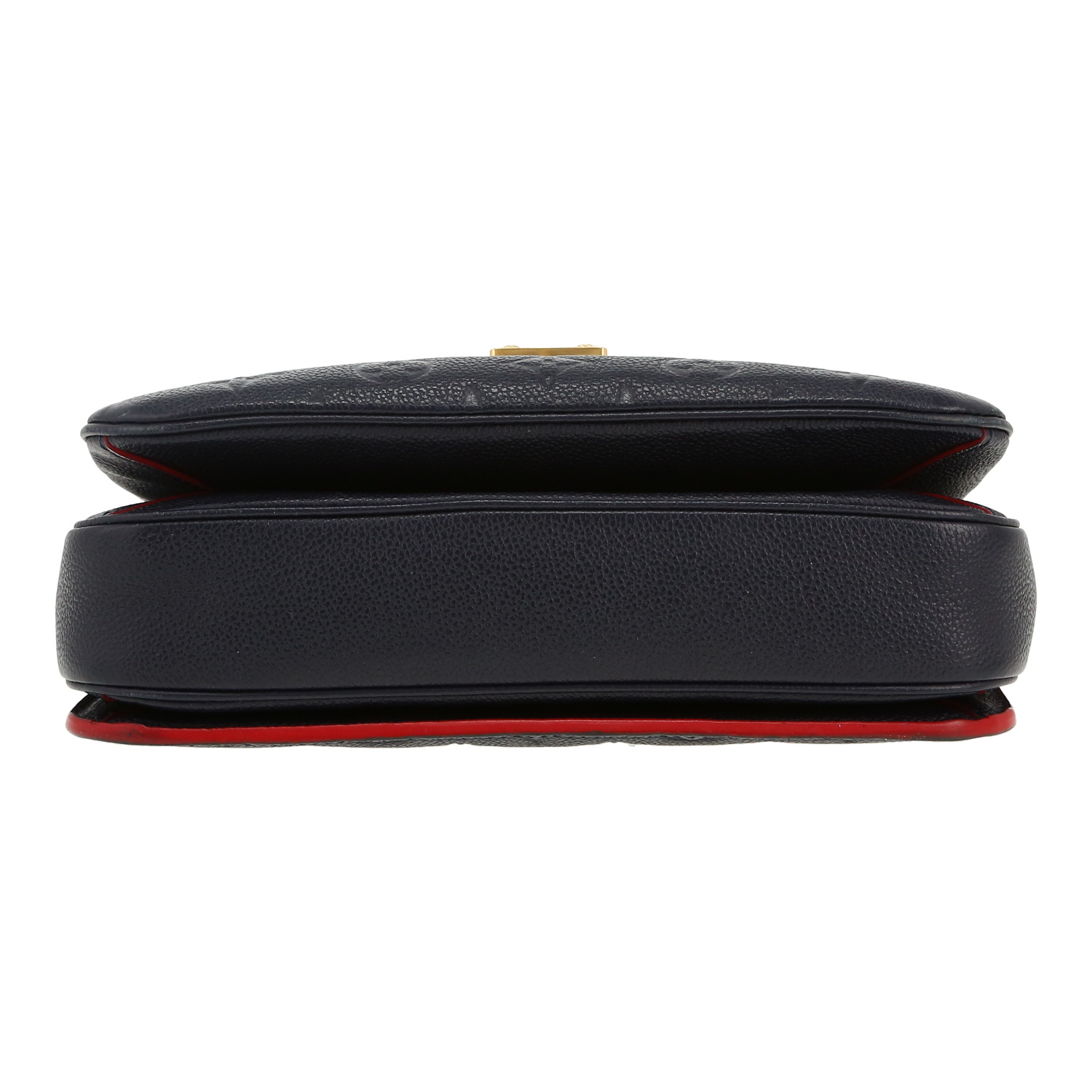 Louis Vuitton  Metis shoulder bag  in navy blue empreinte monogram leather - Detail D1