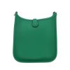 Hermès  Mini Evelyne shoulder bag  in Vert Vertigo leather taurillon clémence - Detail D4 thumbnail
