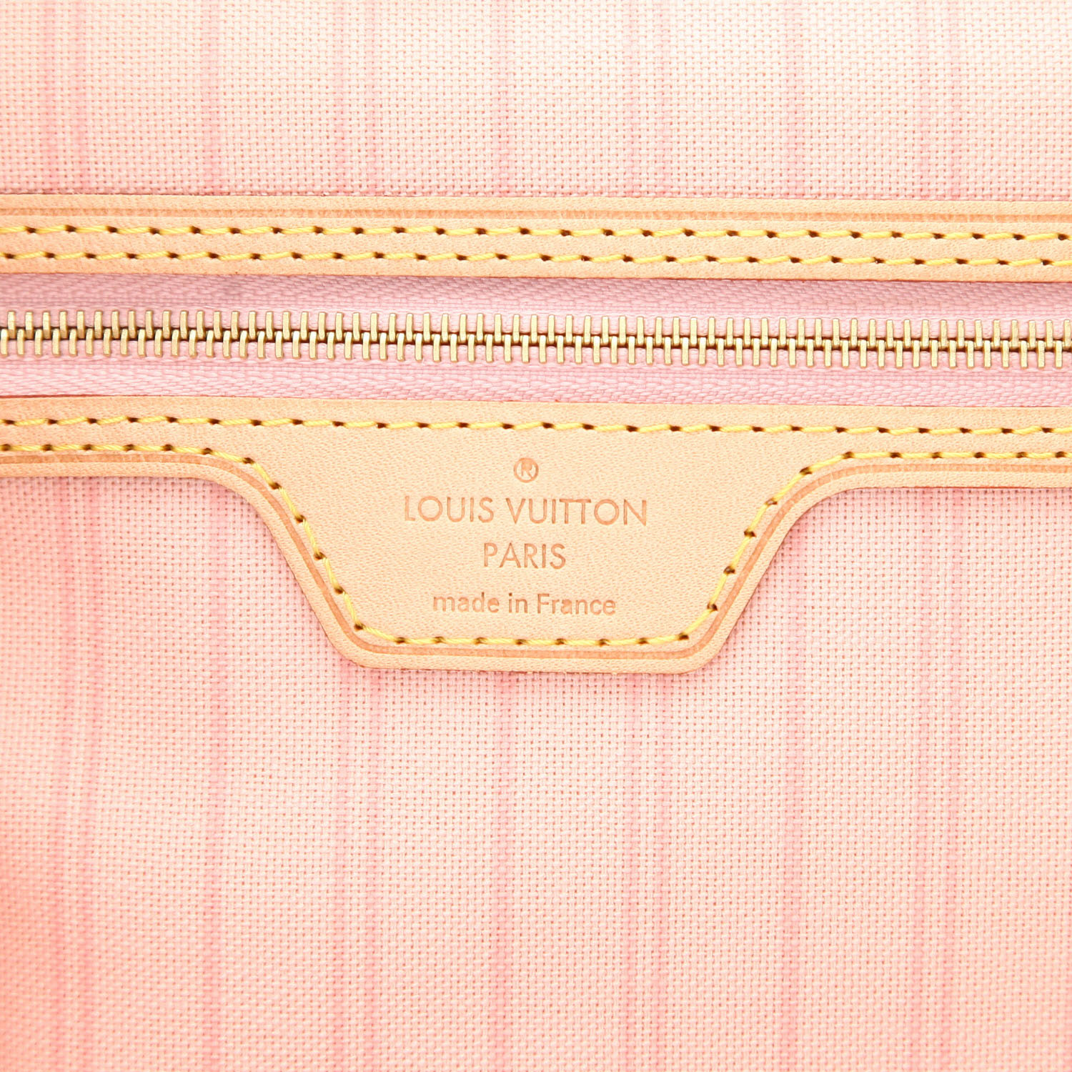 Louis Vuitton  Delightful handbag  in azur damier canvas  and natural leather - Detail D2