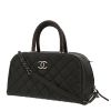 Chanel   handbag  in black quilted grained leather - 00pp thumbnail