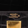 Hermès  Kelly 32 cm handbag  in black alligator - Detail D2 thumbnail