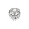 Anello De Grisogono Ventaglio in oro bianco e diamanti - 360 thumbnail