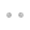 Paire de puces d'oreilles Cartier Galanterie petit modèle en or blanc et diamants - 00pp thumbnail