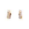 Paire de boucles d'oreilles Cartier Trinity en 3 ors - 00pp thumbnail