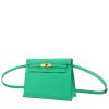 Bolso bandolera Hermès  Kelly Danse en cuero verde menthe - 00pp thumbnail