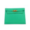 Bolso bandolera Hermès  Kelly Danse en cuero verde menthe - 360 thumbnail