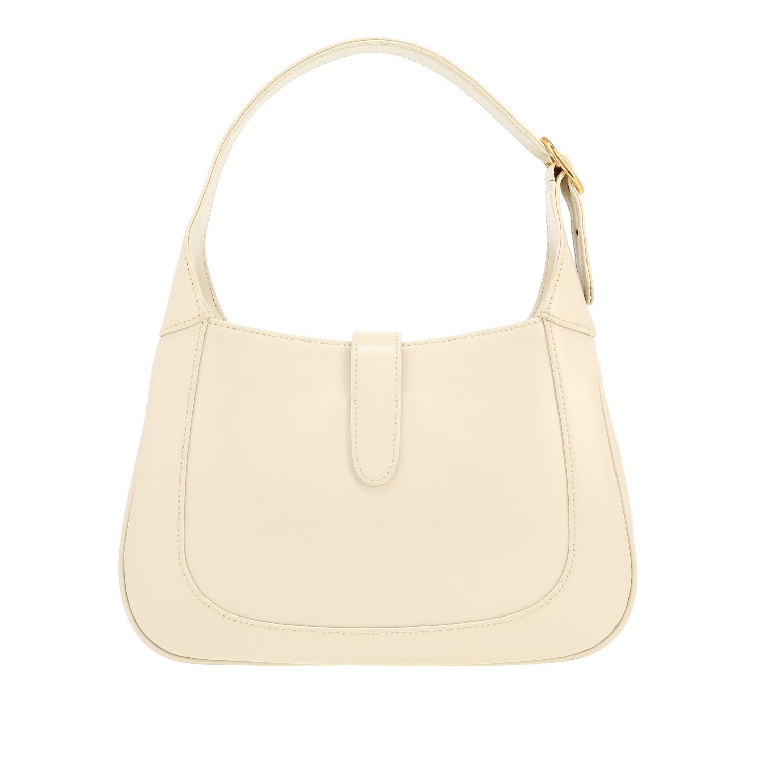 Gucci Jackie shoulder bag in white leather - Detail D4