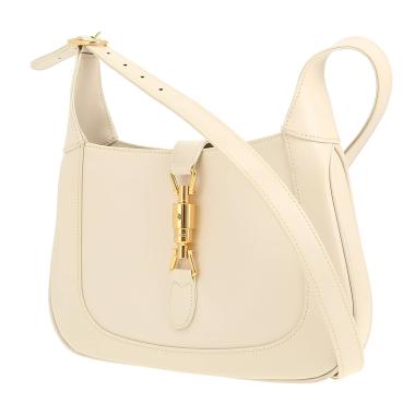 Bolso bandolera Gucci Jackie de piel blanca