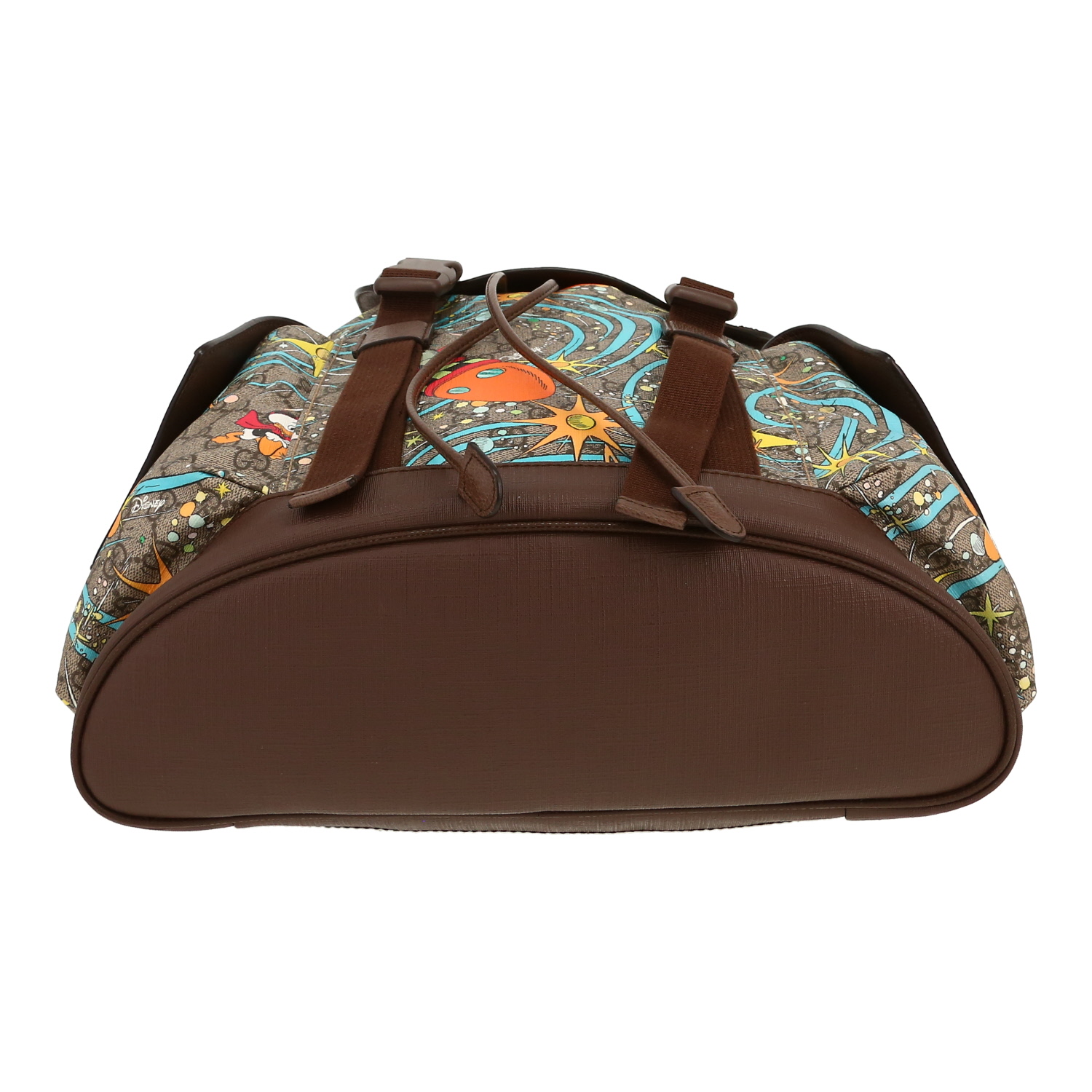 Zaino Gucci   in tela "sûpreme GG" e pelle marrone - Detail D1