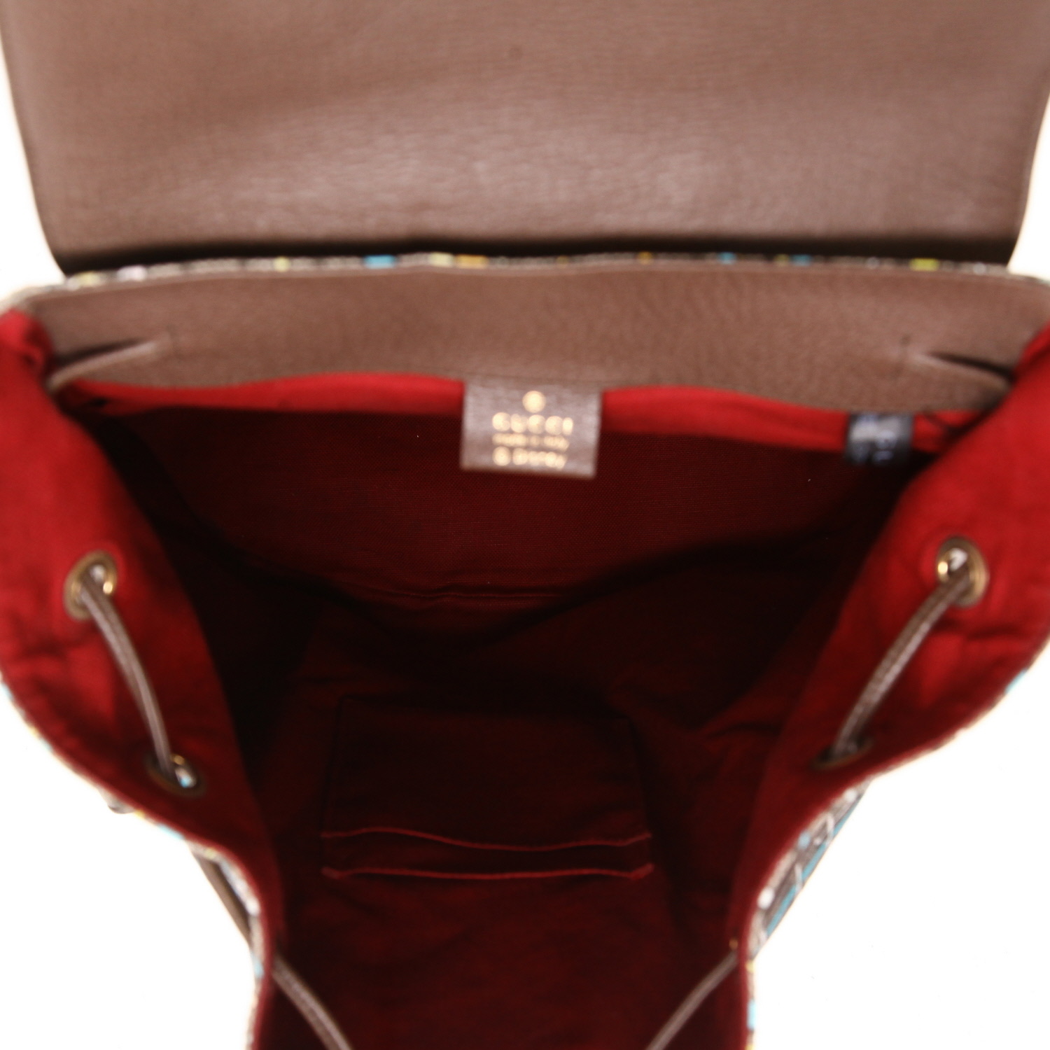 Sac à dos Gucci x Disney Édition limitée en toile suprême GG et cuir marron - Detail D3