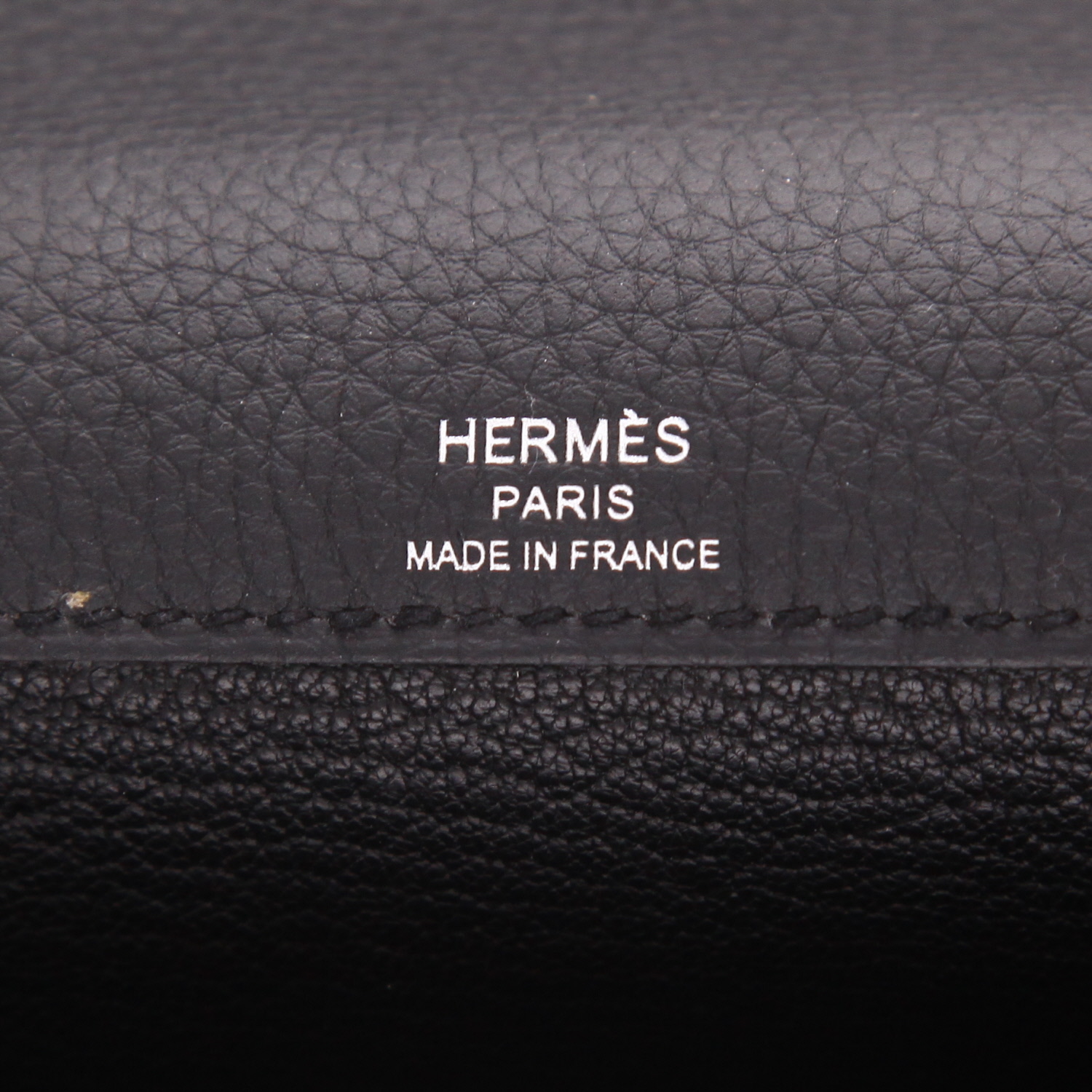 Sac à main Hermès  Kelly Dépêches en cuir togo noir - Detail D2