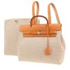 Hermès  Herbag bag  "H" canvas  and Hunter cowhide - 00pp thumbnail