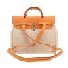Hermès  Herbag bag  "H" canvas  and Hunter cowhide - Detail D4 thumbnail