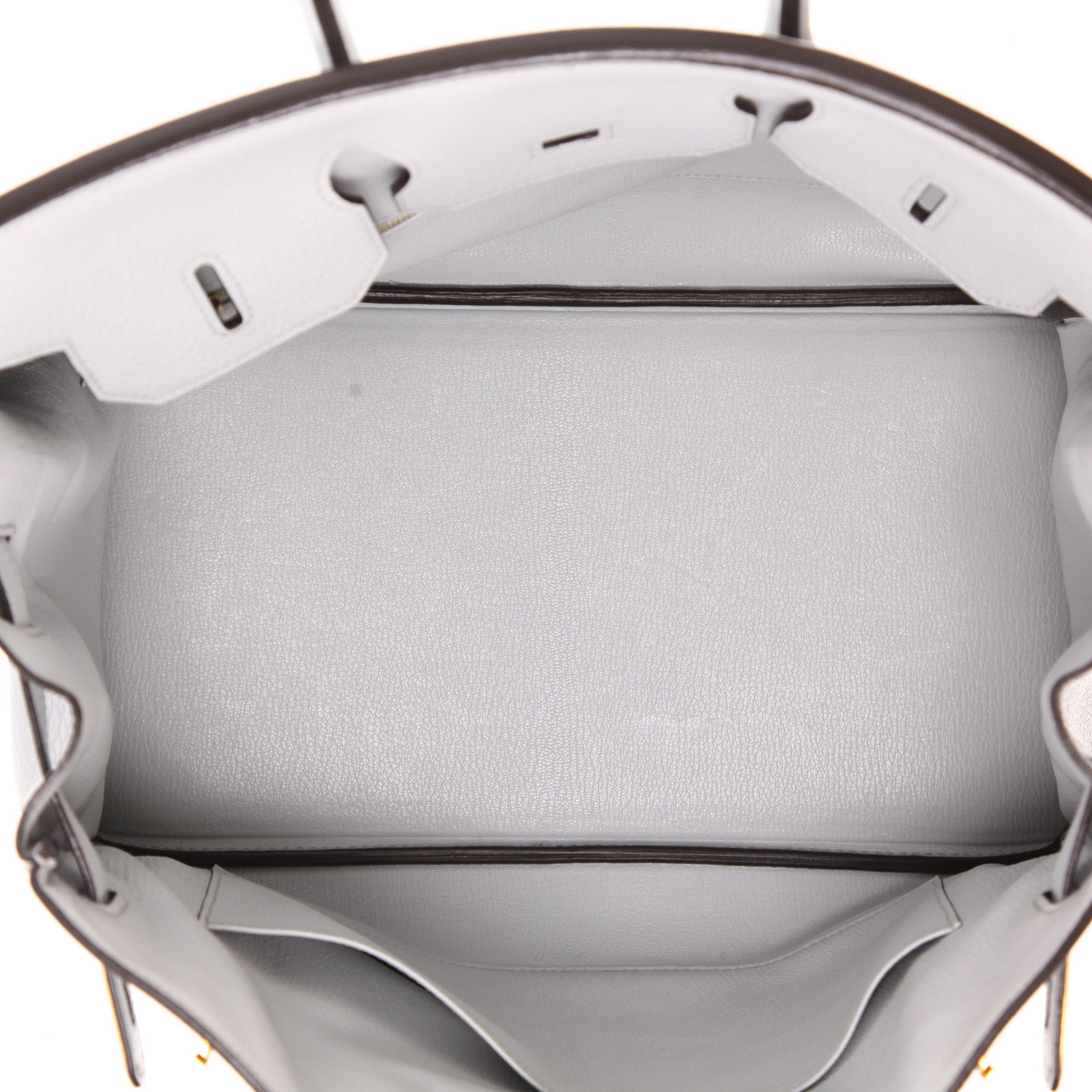 Bolso de mano Hermès  Birkin 35 cm en cuero togo Bleu Pale - Detail D3