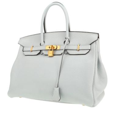 Borsa Hermès  Birkin 35 cm in pelle togo Bleu Pale