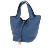 Borsa Hermès  Picotin 18 cm in pelle taurillon clemence Bleu Caban - 00pp thumbnail