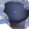 Borsa Hermès  Picotin 18 cm in pelle taurillon clemence Bleu Caban - Detail D3 thumbnail