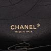 Chanel 2.55 large model  handbag  in black quilted grained leather - Detail D2 thumbnail