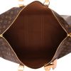 Borsa da viaggio Louis Vuitton  Keepall 55 in tela monogram marrone e pelle naturale - Detail D3 thumbnail