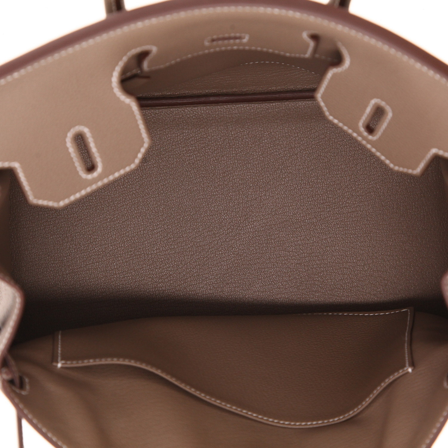 Hermès  Birkin 30 cm handbag  in etoupe togo leather - Detail D3