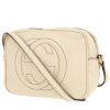 Bolso bandolera Gucci  Soho Disco en cuero granulado blanco - 00pp thumbnail