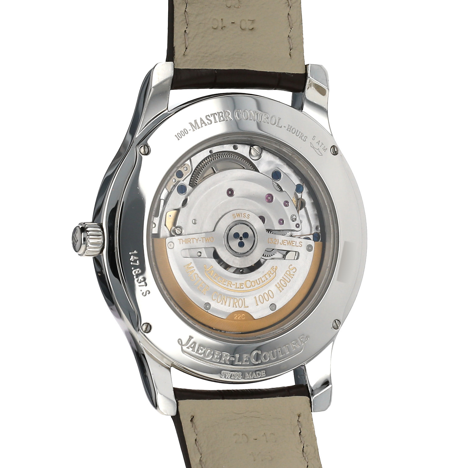 Montre Jaeger-LeCoultre Master Control Date en acier Ref: Jaeger-LeCoultre - 147.8.37.S  Vers 2012 - Detail D3