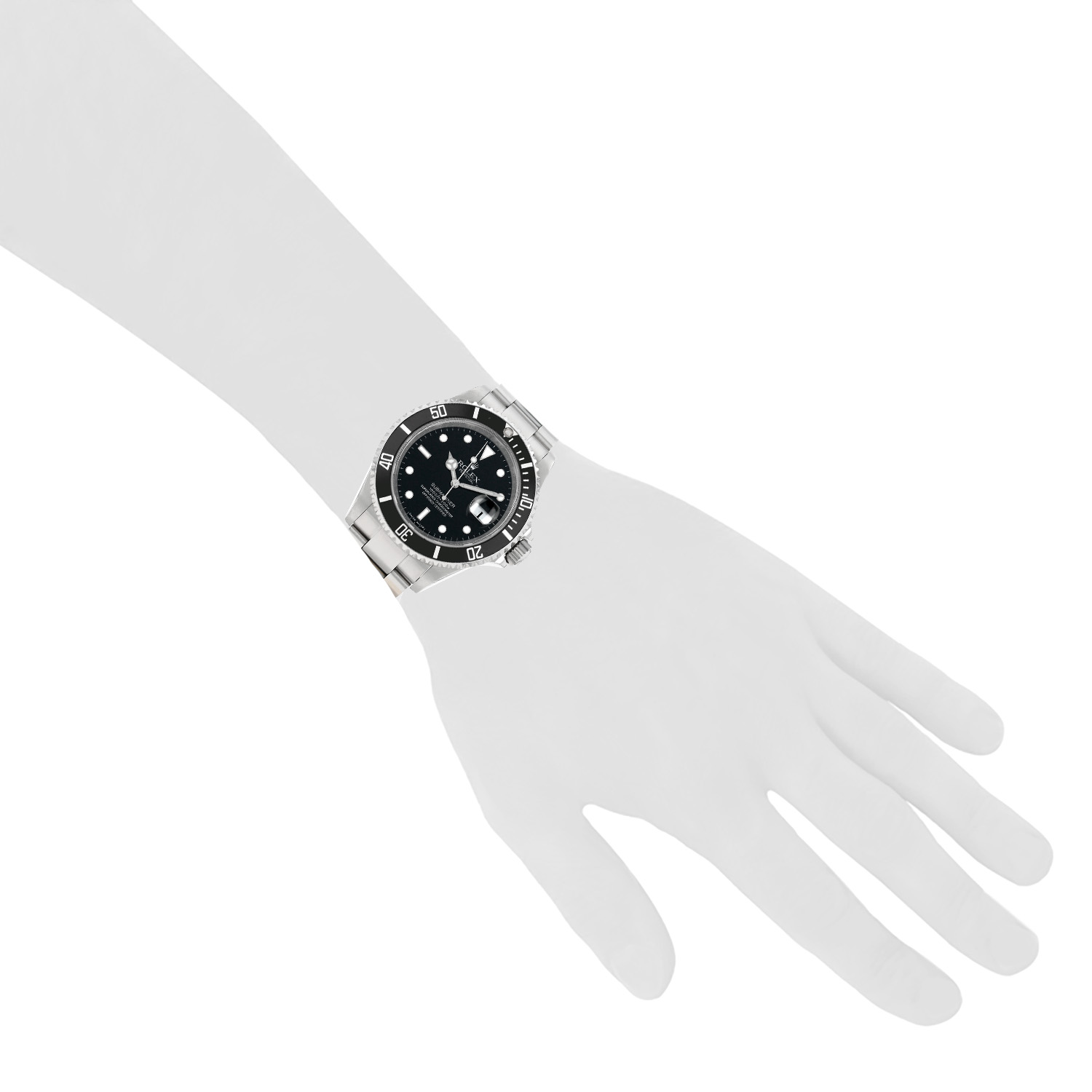 Rolex Submariner Date  in stainless steel Ref: Rolex - 16610T  Circa 2008 - Detail D1