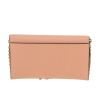 Dior  Pochette Saddle shoulder bag  in pink grained leather - Detail D5 thumbnail