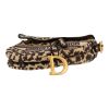 Dior  Saddle handbag  in beige and black canvas - Detail D1 thumbnail