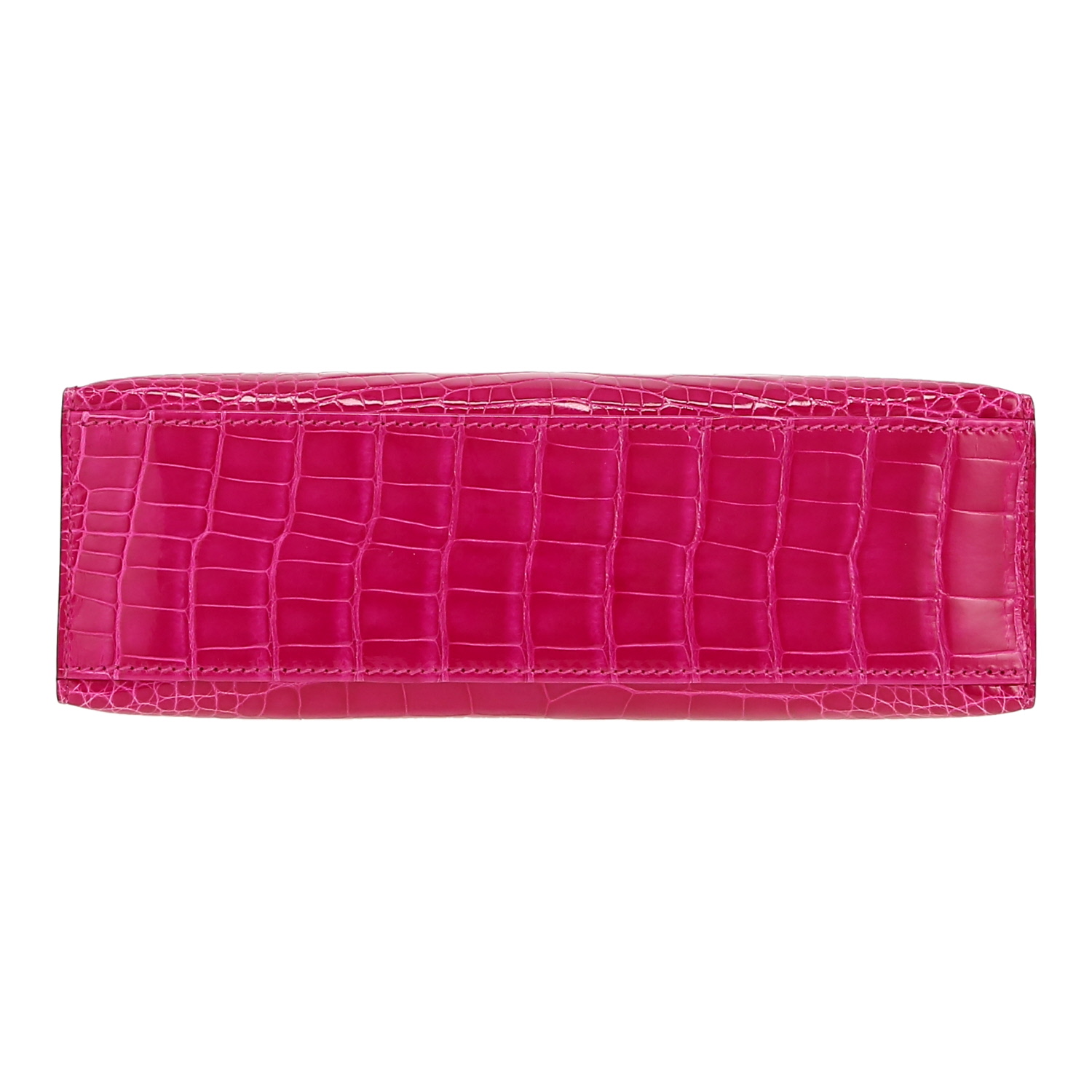 Hermès  Kelly - Clutch pouch  in Rose Sheherazade alligator - Detail D1