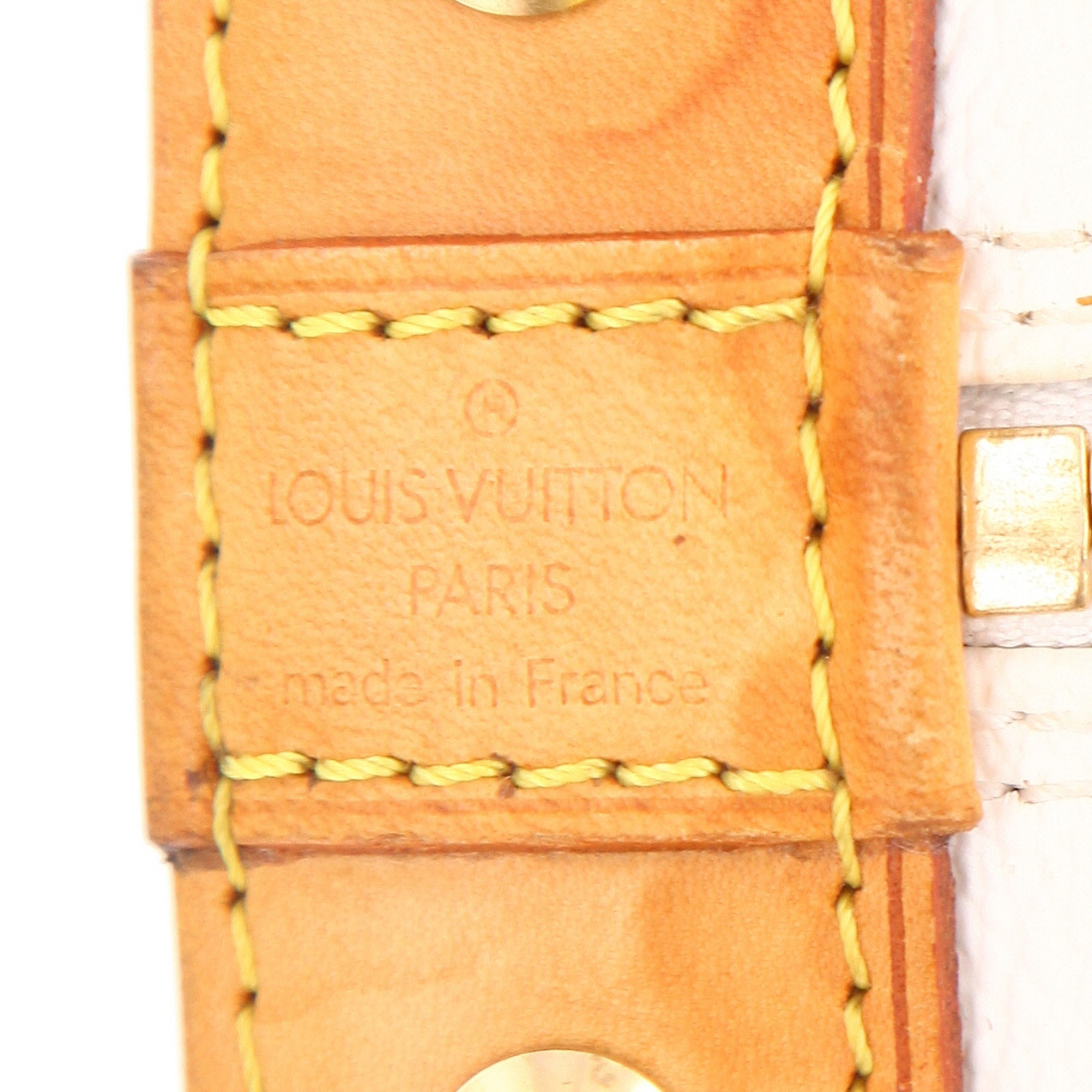 Sac à main Louis Vuitton Alma Editions Limitées en toile monogram multicolore et blanche et cuir naturel - Detail D2