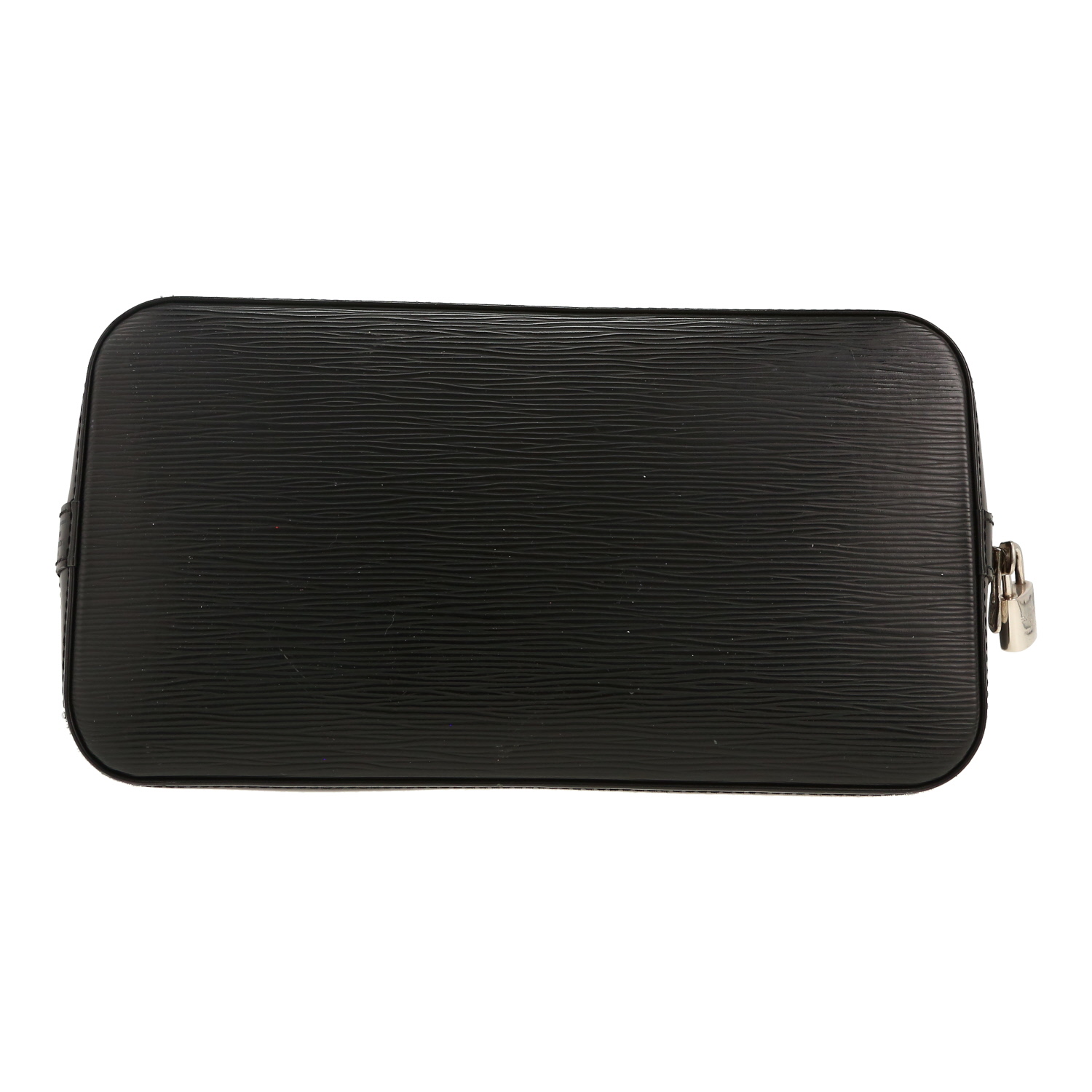 Louis Vuitton Alma handbag in black epi leather - Detail D1