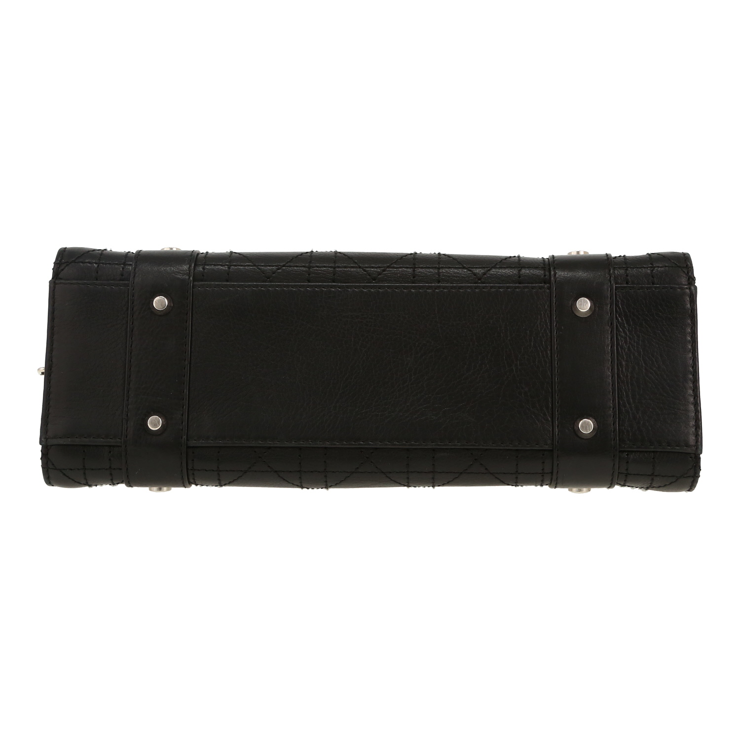 Dior  Vintage handbag  in black grained leather - Detail D1